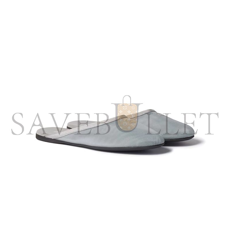 MIU MIU MESH FABRIC SLIPPERS 5R595E MIU MIU MESH FABRIC SLIPPERS 5R595E